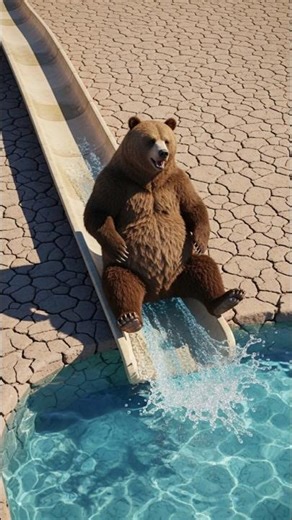 “Bear vs Crazy Bus | Desert Cartoon Story | Funny Moral Animation”