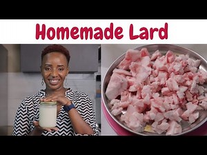Homemade Rendered Lard - EASY, CLEAN, FAST-Step by Step Guide - SAVE MONEY!