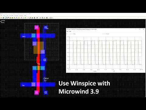 How to configure and run WinSpice from Microwind 3.9