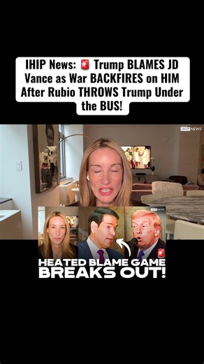 Trump Blames JD Vance as War Backfires on Him