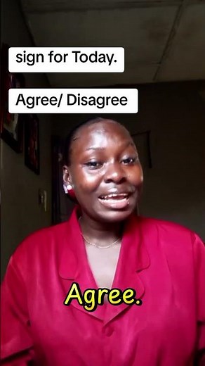 How to sign Agree and Disagree in ASL. #asl #shorts #foryoupage #christyspecial #agreeordisagree