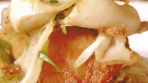 Salad of abalone, pork and celeriac