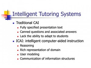 Intelligent Tutoring Systems - SlideServe