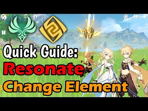 Genshin Impact: How to resonate/change element with Main Character. Quick Guide.