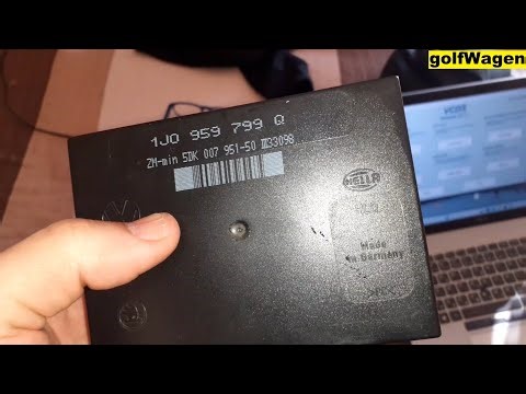 VW Golf 4 CCM comfort control module pinout bench connect test