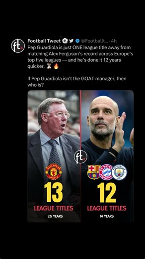 Is Pep the GOAT Manager?! #football #soccer