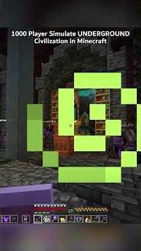 1000 Players Simulate UNDERGROUND Civilization in Minecraft #minecraft #unstablesmp #wemmbu