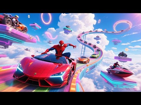 Spider-Man Sky Race GTA 5 Mods – Extreme Ultimate Challenge Gameplay