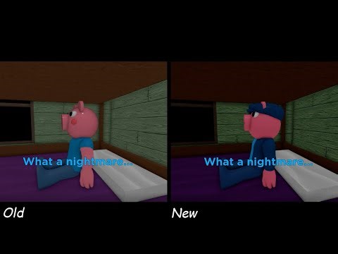 Distorted Memory Cutscene (Old Vs New) Side By Side Comparison | Piggy