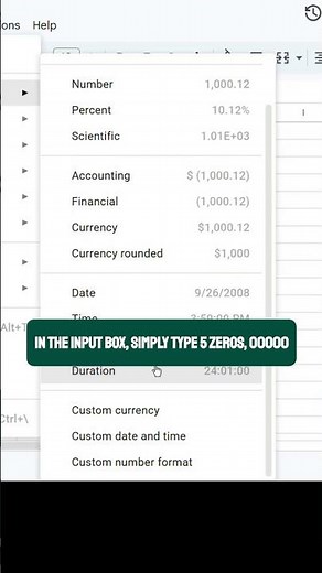 Stop Google Sheets from Deleting Leading Zeros! 🛑🔢 #googlesheets #officehacks #shorts #googlesheets