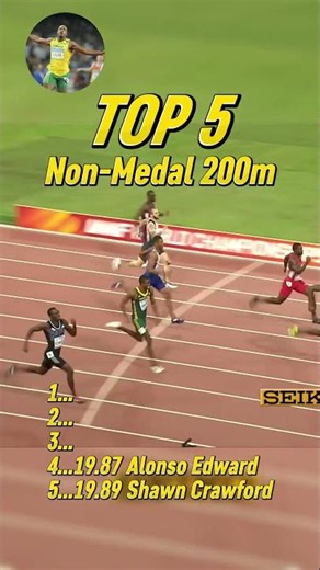 Top 5 Fastest men’s 200m times ever that did NOT win a medal!