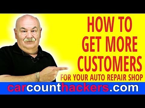 How to get more customers for your Auto Repair Shop - Marketing Plan for auto repair shop