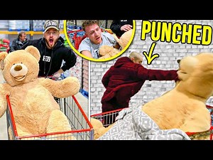 HUMAN IN TEDDY BEAR SCARE PRANK (Gone Wrong)