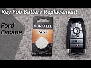 How to Replace Change a Ford Escape 2020-2025 Key Remote Fob Battery