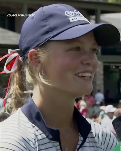 Raegan Denton now has the opportunity of a lifetime at the Augusta National Women’s Amateur! 👏🎥: The Golf Channel