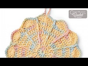 Crochet Pinwheel Dishcloth | EASY | The Crochet Crowd