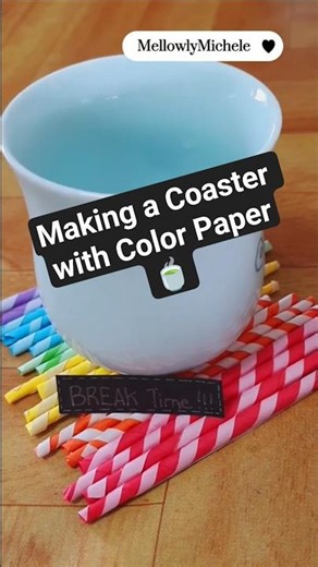 🍵 Easy DIY Paper 𝗥𝗮𝗶𝗻𝗯𝗼𝘄 𝗖𝗼𝗮𝘀𝘁𝗲𝗿