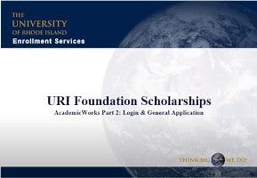 AcademicWorks – Login Info