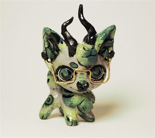 Handmade Furry Mini Figurine, Lps-inspired Fursona Figure, Custom Character Figure - Etsy