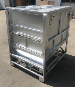 [Hot Item] 1000L Steel Galvanized Folding Container for Storage