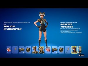How To Get Rosette Tigeress Skin NOW FREE In Fortnite! (Unlock LEGO Rosette Tigeress Style)