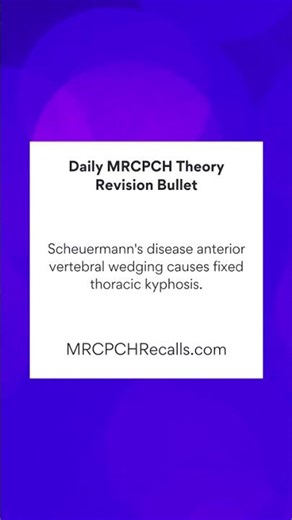 MRCPCH Theory Exam Revision Bullet