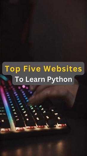 Top 5 websites to learn Python #python