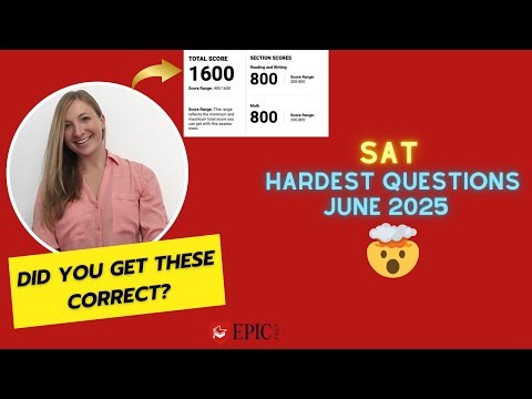 Hardest Questions from the June 2025 SAT | Can You Solve These Digital SAT Problems?