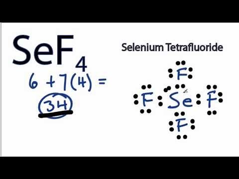 SeF4 Lewis Structure - How to Draw the Lewis Structure for SeF4