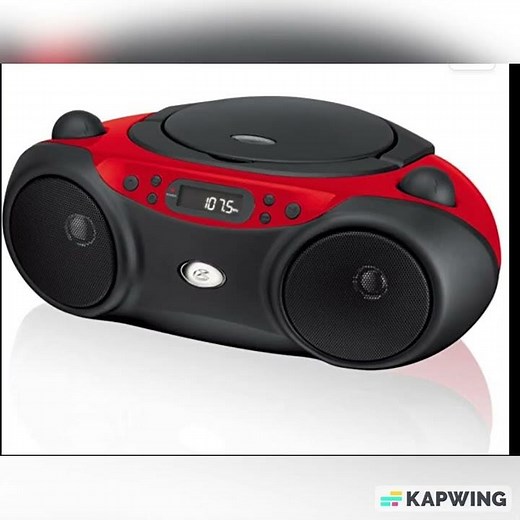 guns n roses music cd skipping gpx boombox red/black playing welcome to the jungle by guns n roses