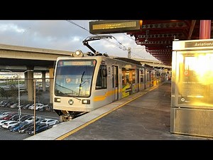(refurbished) LA Metro Green Line at Aviation/LAX - 3/15/2023