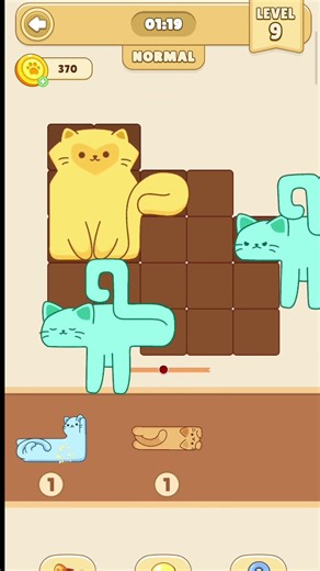 Meow Block Level 9 Solution 🧩 Step-by-Step Win! #shorts #subscribers #gaming #viral