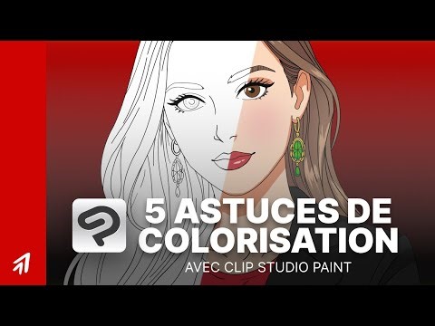 5 techniques de colorisation facile avec Clip studio paint