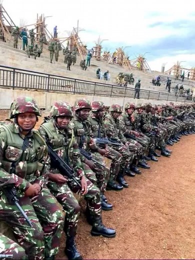 Military Group Formation and Marching Demonstration