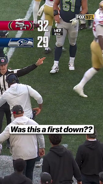Cooper Kupp was ruled short of the first down, the 49ers went on to win the game 🤔 #Seahawks #49ers