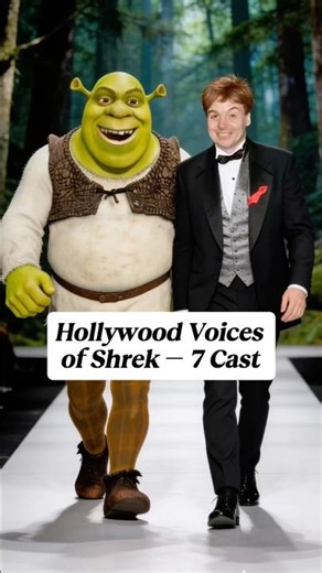 Hollywood Voices of Shrek – 7 Cast #shrek #hollywoodstar #shorts