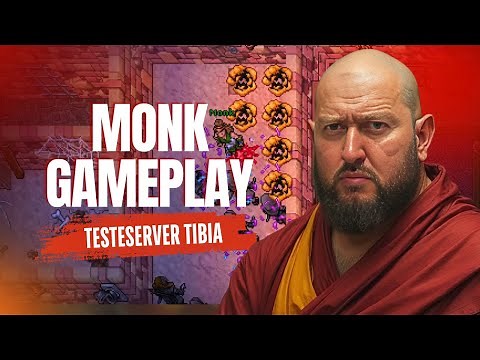 Tibia: FIRST GAMEPLAY WITH MONK (Tibia Global) | ⛏