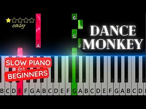Dance Monkey - Tones and I | Easy Slow Piano Tutorial for Beginners