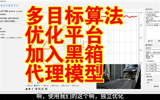 【论文代码复现163】听取粉丝建议||多目标优化可视化仿真平台增加黑箱代理模型||没有目标函数也可以优化