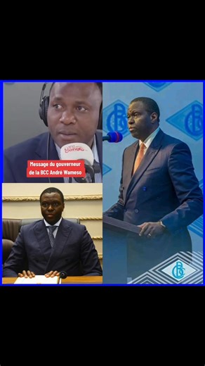 5.4K views · 259 reactions | Message du gouverneur de la Banque Centrale du Congo, BCC, André Wameso à la population et aux banquiers, surtout aux cambistes ne vous laissez pas escroquer votre argent… #bcc #tauxdechange #congo | Réussites du Pays | Facebook