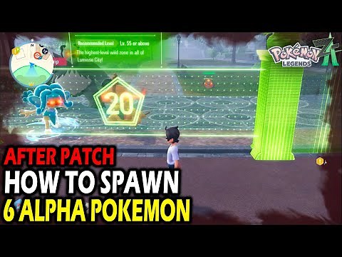 *AFTER PATCH* How to Spawn 6 Alpha Pokemon in Wild Zone 20 on Pokemon Legends ZA