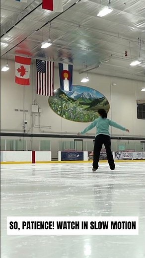 Loop jumps slow motion tutorial ￼#figureskating #iceskating #figureskater