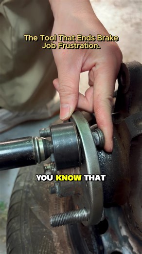 No more hammering or wrestling with brake jobs. This wheel stud installer tool pulls new studs smoothly into place using a ratchet or impact wrench. Made from tough carbon steel, it saves time, protects threads, and works on most cars and light trucks. Get perfectly aligned, damage-free studs every time.#mechanic #autorepair #brakejob #diy #garagetools