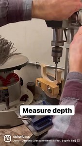 First few steps of installing bridge adjusters in a bridge. *we do not own rights to music * | Upton Bass String Instrument Co.