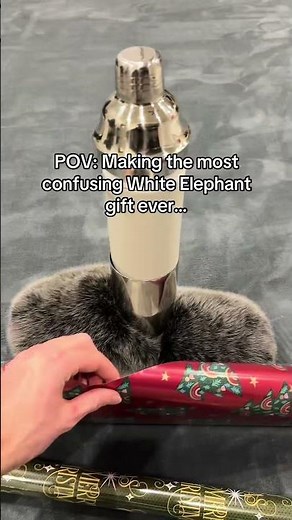 They said THAT was SIMPLE??!?🤯#whiteelephant #wraptheworld #christmas #viralvideo