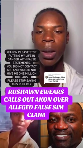 Replying to @AGMED Isack RUSHAWN EWEARS CALLS OUT AKON OVER ALLEGED FALSE SIM CLAIM#EntertainmentNews #JamaicanMusic #Dancehall #NewMusic #creatorsearchinsights2026