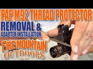 PAP M92 Upgrades: Removing the thread protector and installing muzzle brakes