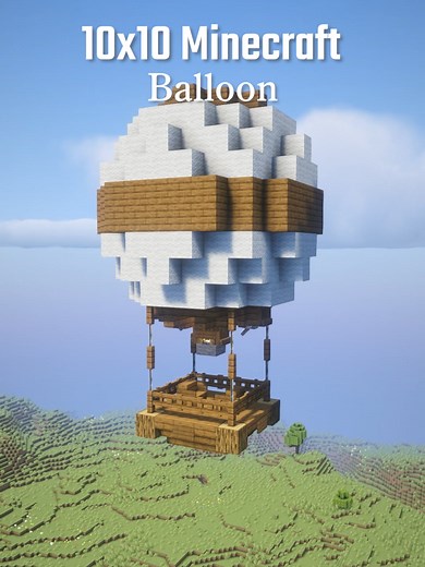 Minecraft 10x10 Balloon Build Tutorial