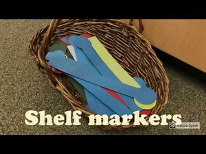 Library Check out with shelf marker