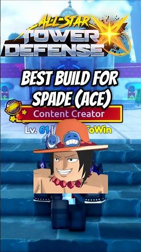 Spade (Ace) Best Build Skill Tree Traits ASTDX #allstartowerdefensex #roblox #shorts